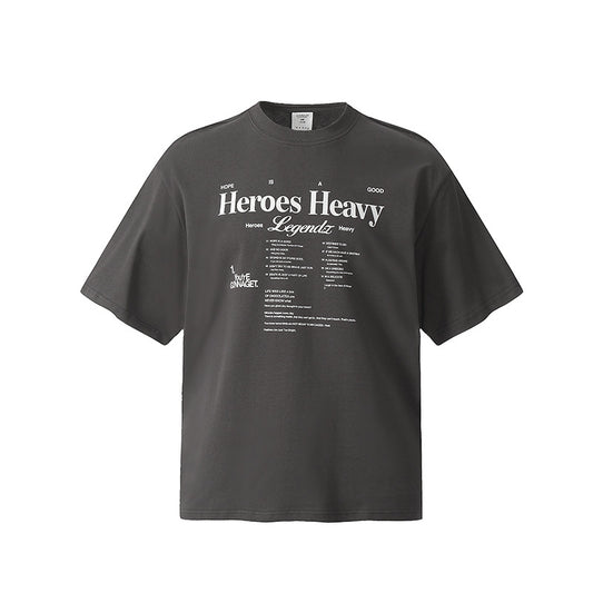 Hip hop shirt retro cleanfit slogan short sleeve t-shirt