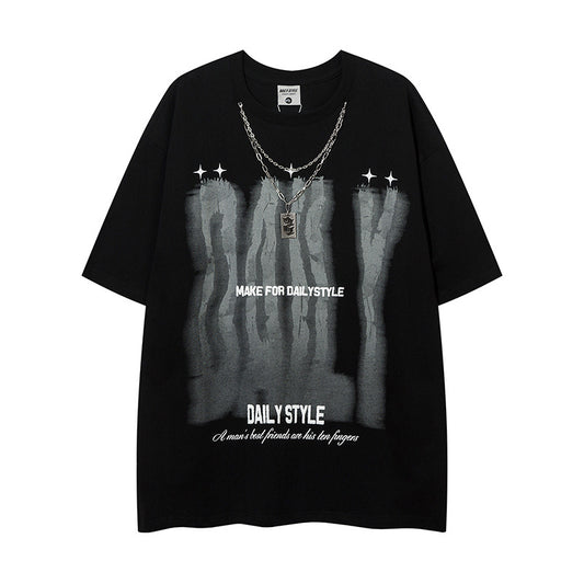 1990 Fashion T-Shirt Loose Short Sleeve