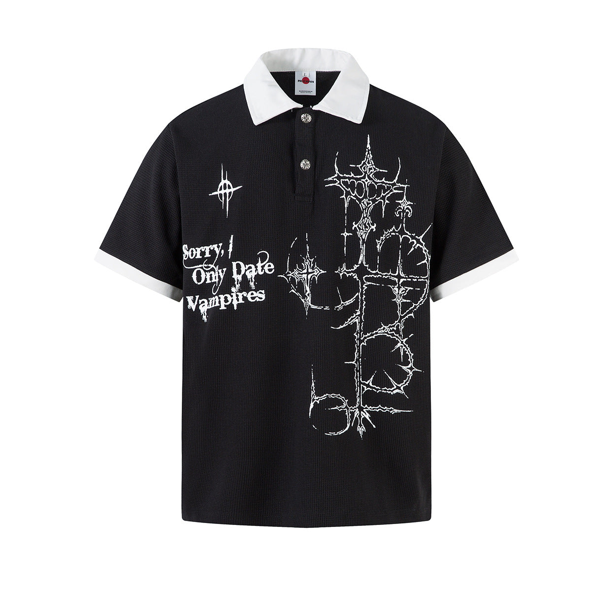 Hip hop clothing new york summer t-shirt vintage polo shirt lapel