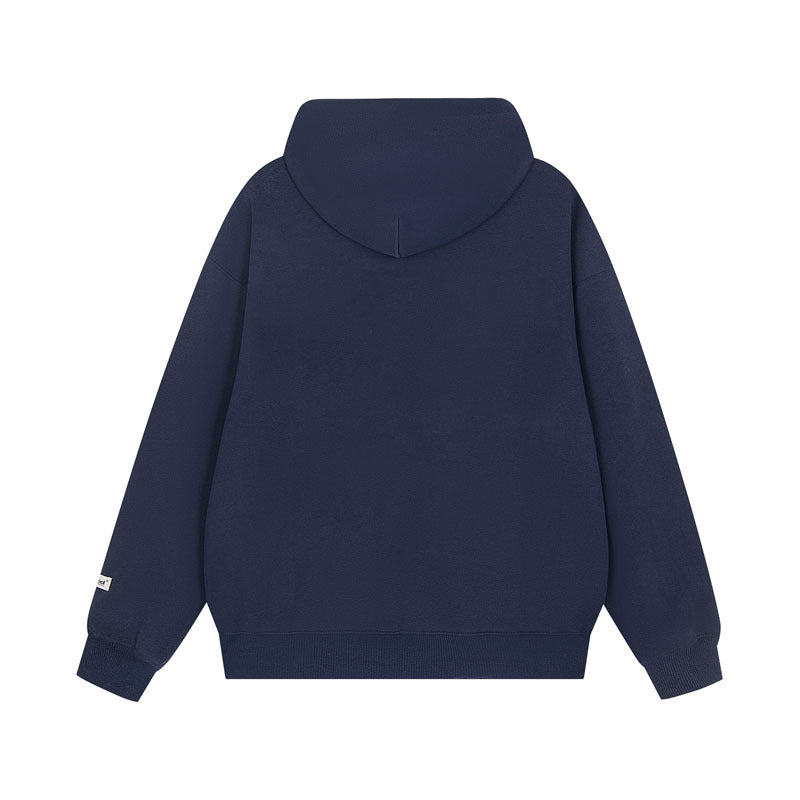 Streetwear Hoodie Alphabet Old Print Hooded Sweater Loose Casual Student Hoodie