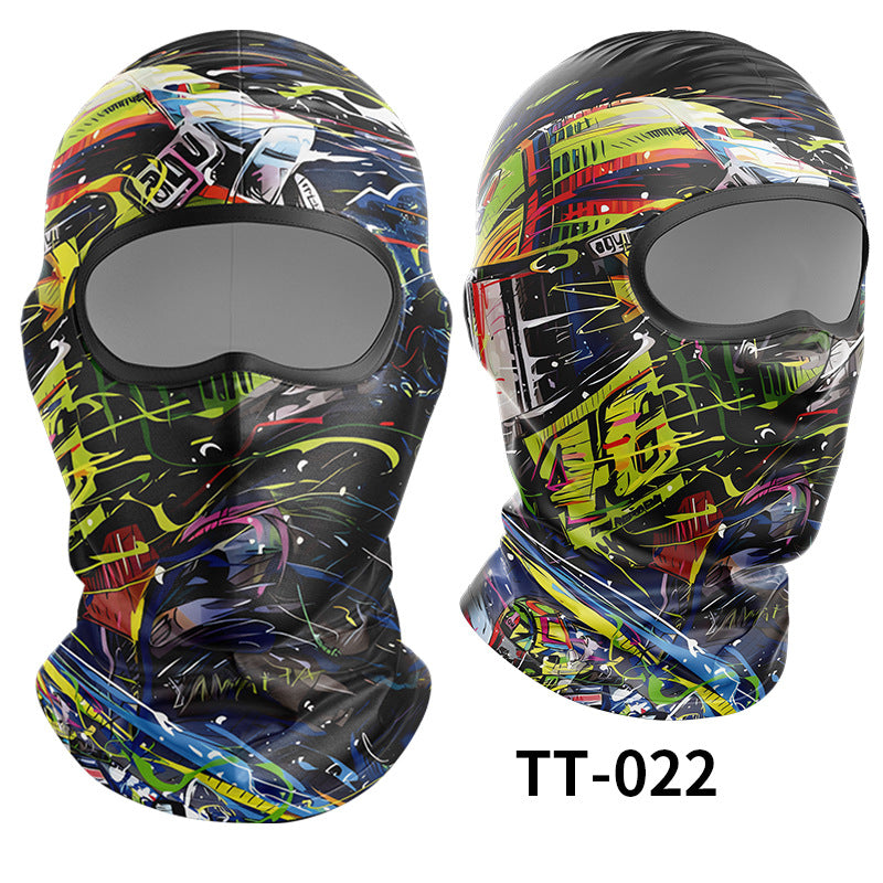 Cycling Windproof Hood Ice Silk Full Face Sunscreen