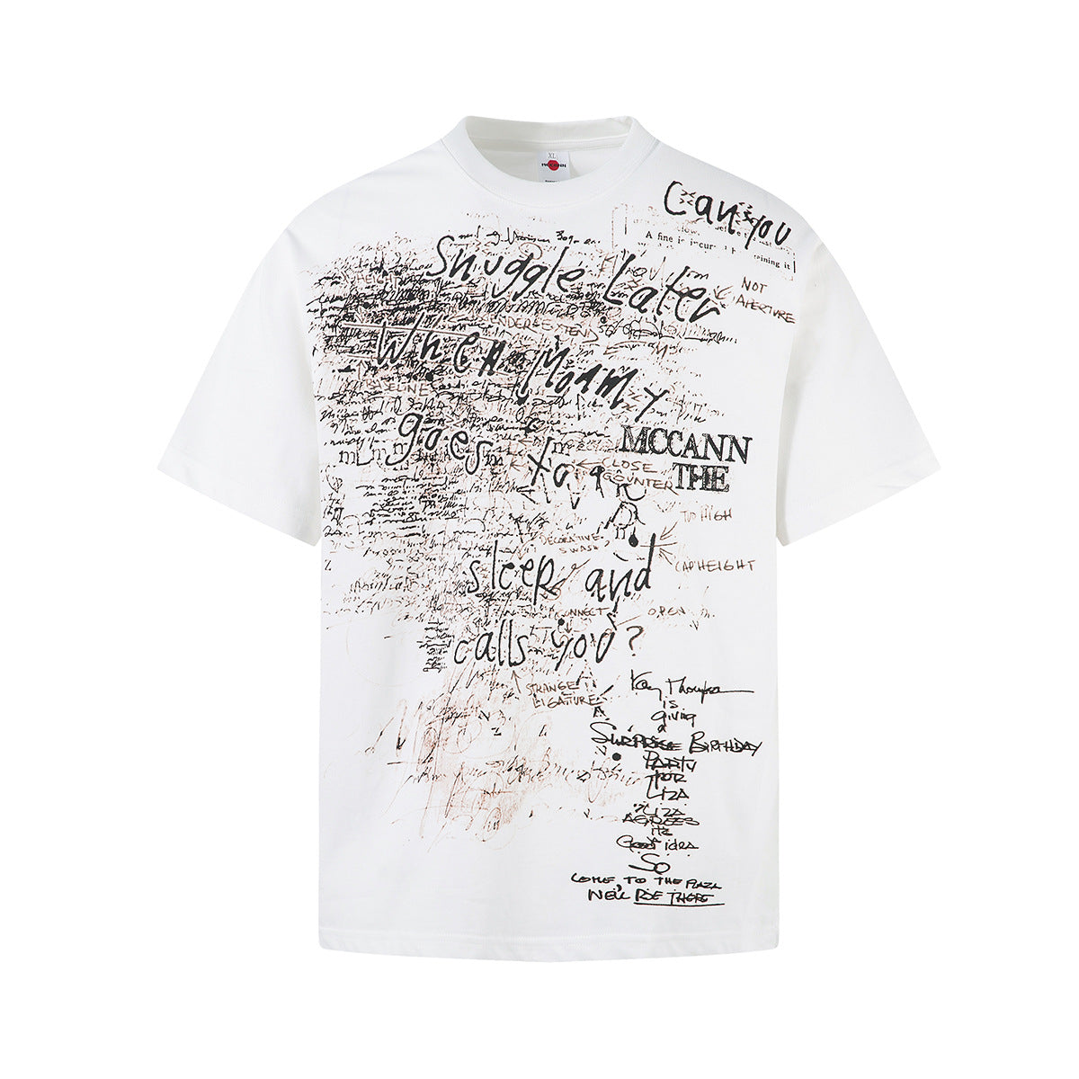 Hip hop clothing new york summer short vintage graffiti t-shirt loose