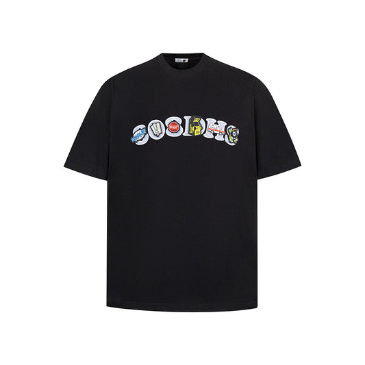 Vintage 90s Hip Hop Clothing Vintage Short Sleeve T-Shirt Summer Loose Casual Top