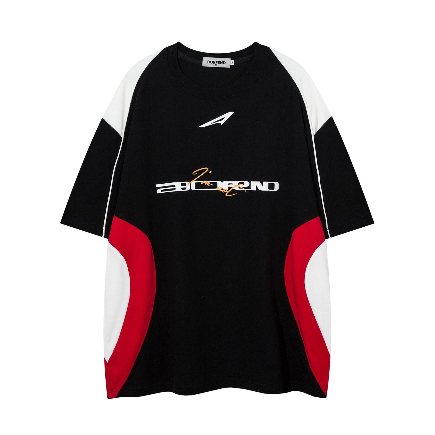 Racing oversized t shirt retro locomotive style t-shirt racing suit sweatshirt short sleeve t-shirt