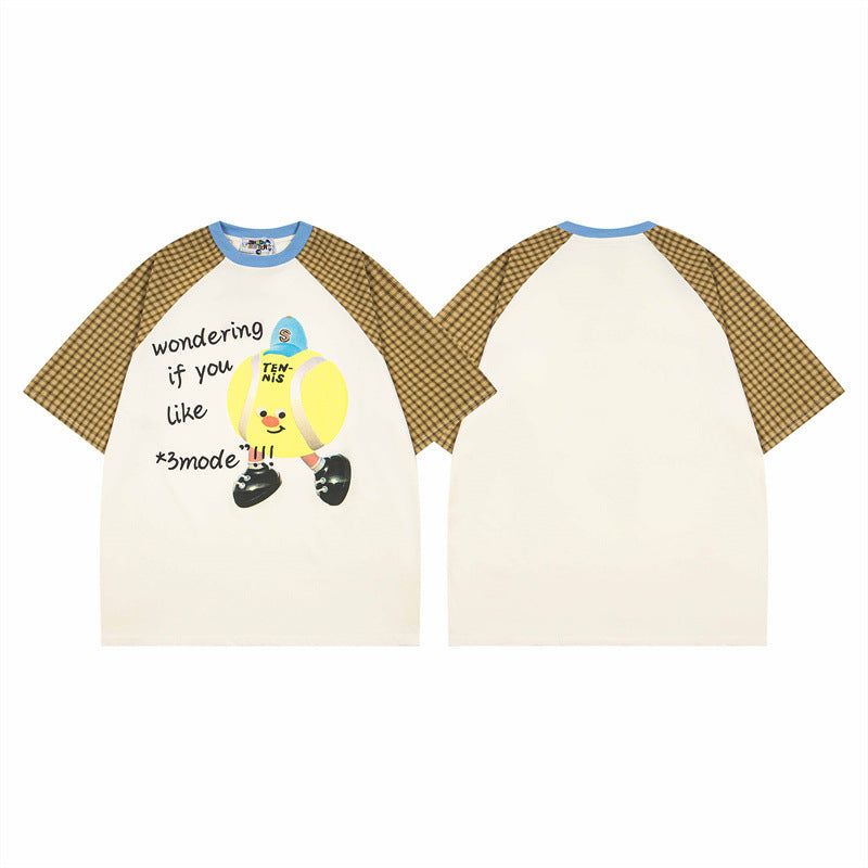 US drip outfits Summer Vintage Casual Loose Short Sleeve T-Shirts