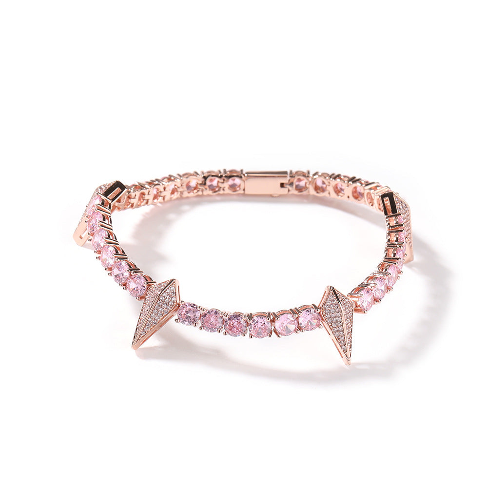 Bracelet Black Panther Bracelet with Diamonds Hip Hop Ins Copper Spectrum St. Valentine's