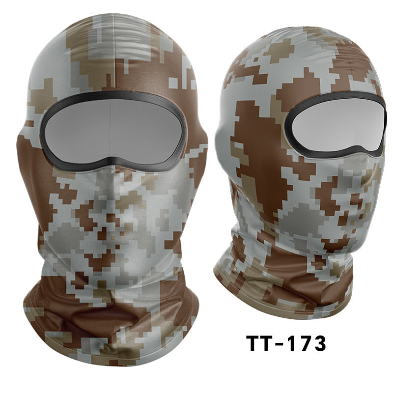 Cycling Windproof Hood Dust and Sun Protection Summer Camouflage Mask
