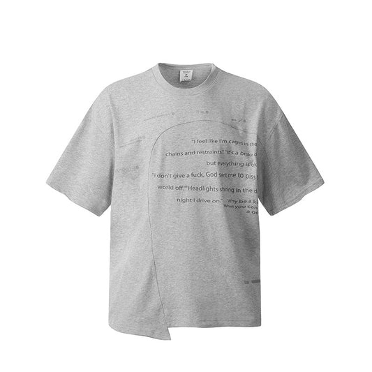 Hip Hop Clothes New York cleanfit short-sleeved T-shirt loose letter print short-sleeved T-shirt