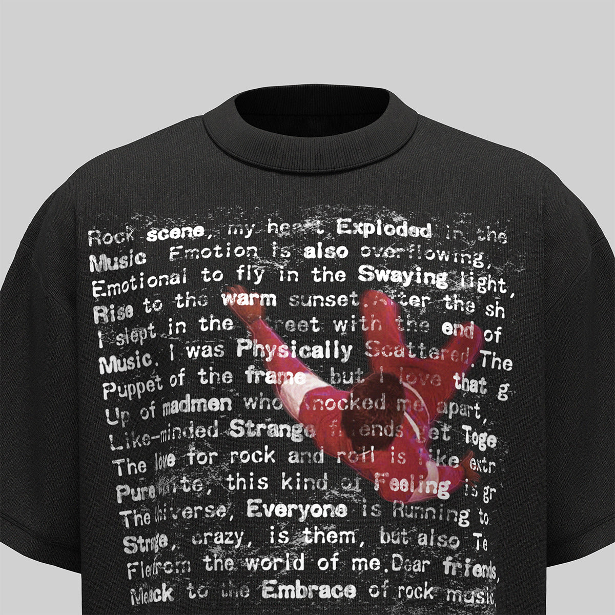 Hip Hop Clothing Summer Hip Hop Character Print T-Shirt