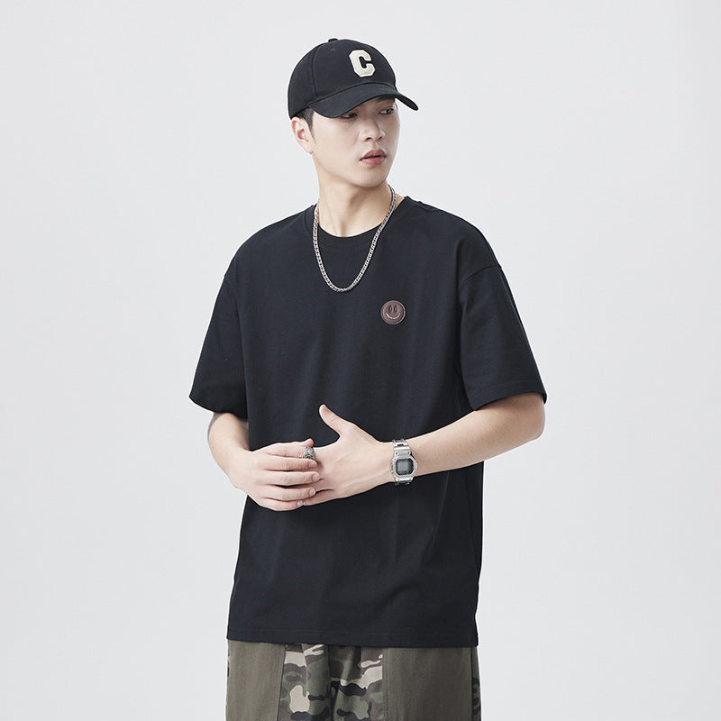 Mens T-shirts Summer Short Sleeves Loose Vintage