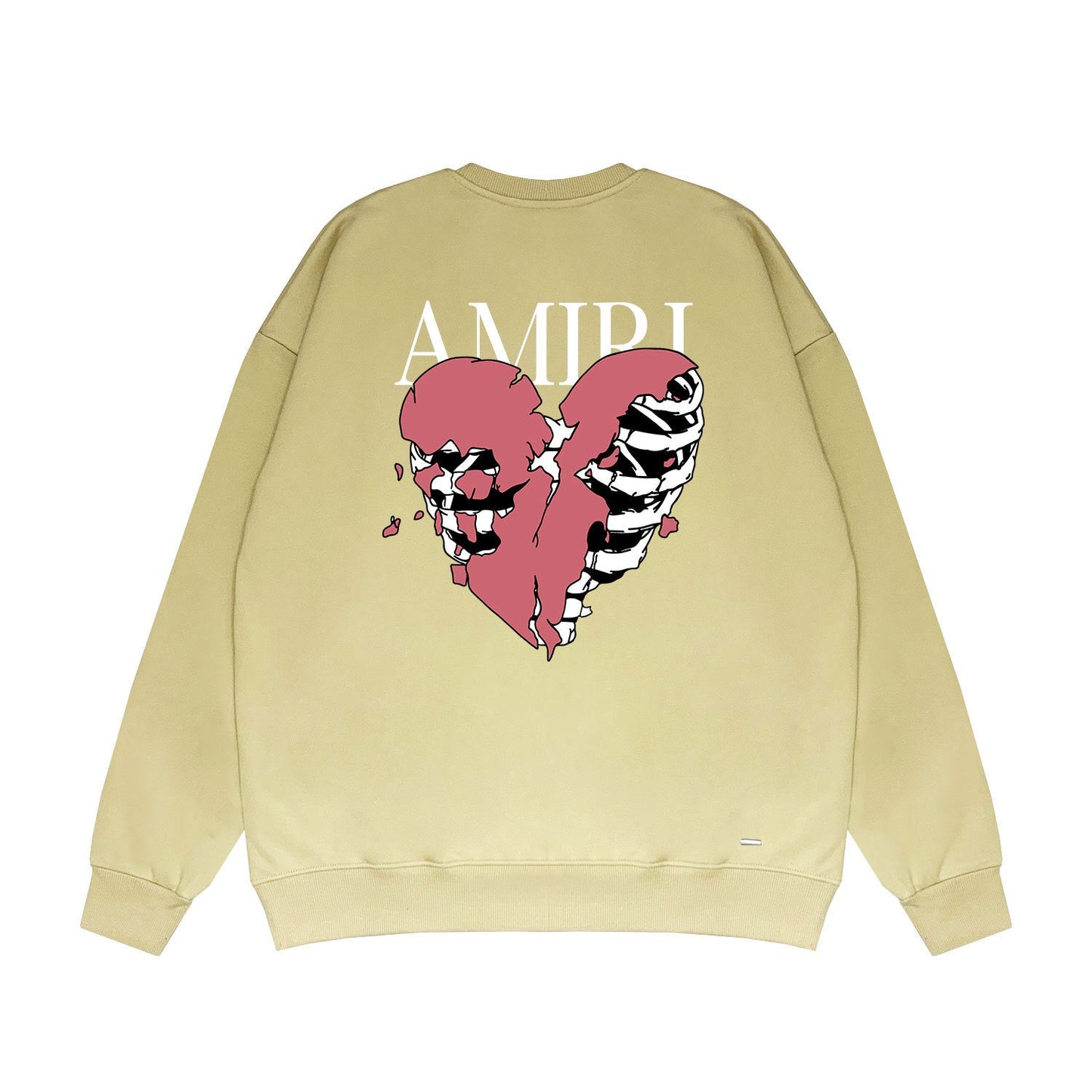Amiri Long Sleeved Shirt Fashion Brand Crew Sweatshirts round Neck Sweater