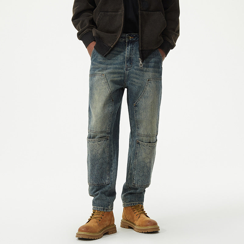 1990 Fashion Jeans Retro Loose Denim Trousers