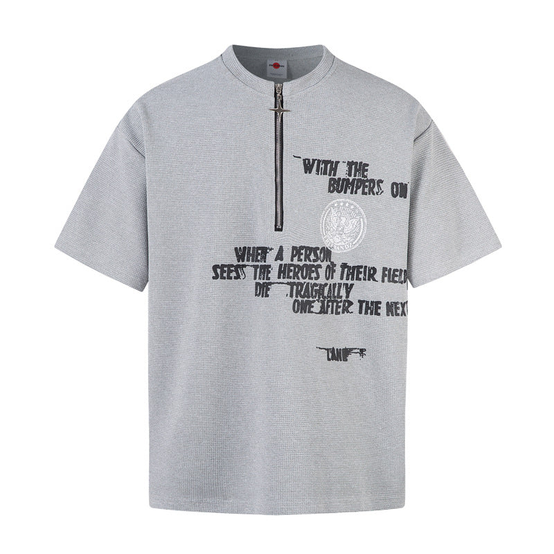 Casual Street Wear Short Sleeve Loose Drop T-Shirt