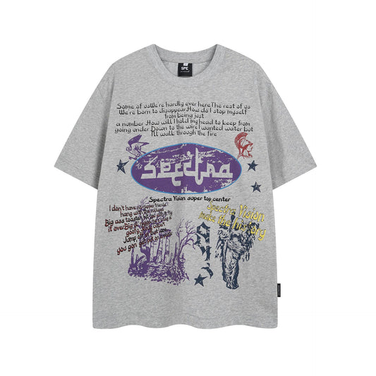 Retro Style Shirt For Men Summer Vintage T-Shirt Short Sleeve T