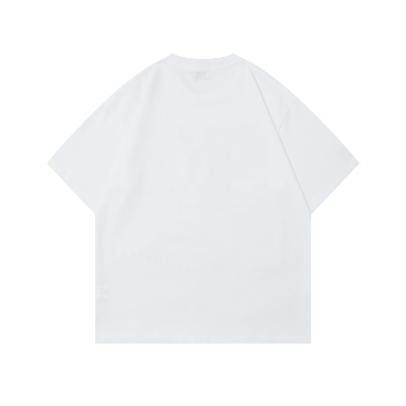 Camisetas streetwear Summer Vintage Alphabet Print Casual Loose Short Sleeve T-Shirt