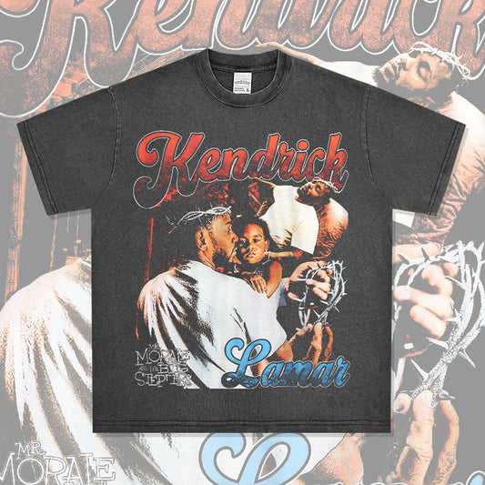 New york hip hop shop vintage hip hop kung fu kendrick print short sleeve t-shirt