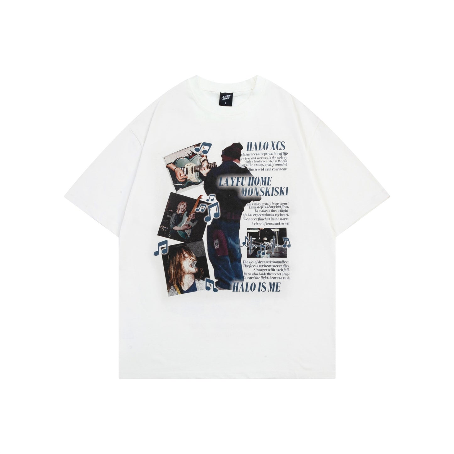Vintage tarz t shirt vintage band wash water do old short sleeve t-shirt