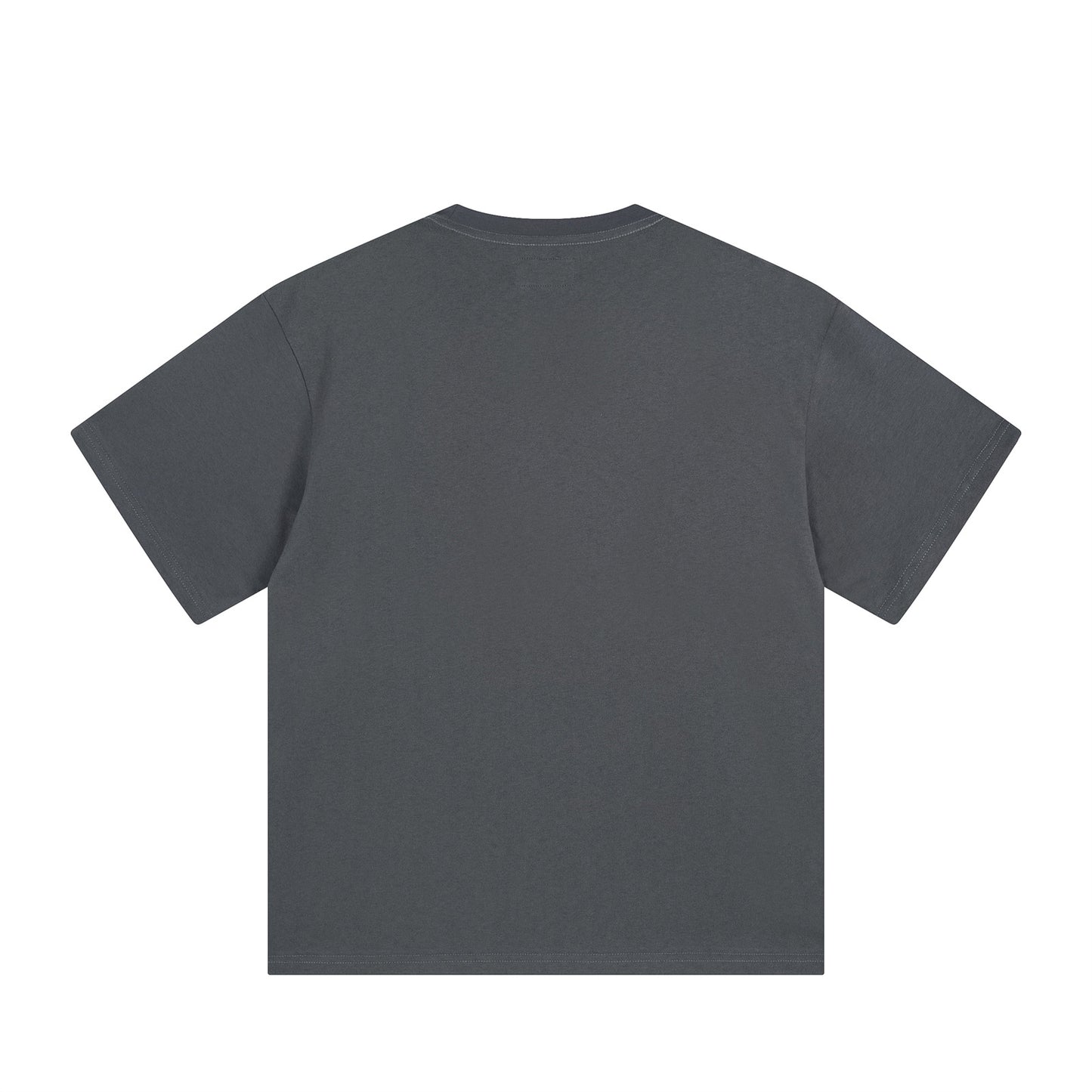 Distorted vintage alphabet embroidered short sleeve t-shirt summer oversize top