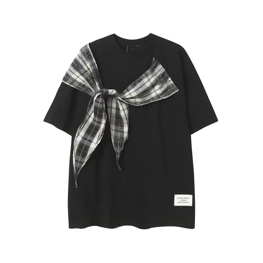 Hip Hop Clothes New York Short Sleeve Bow Loose T-Shirt