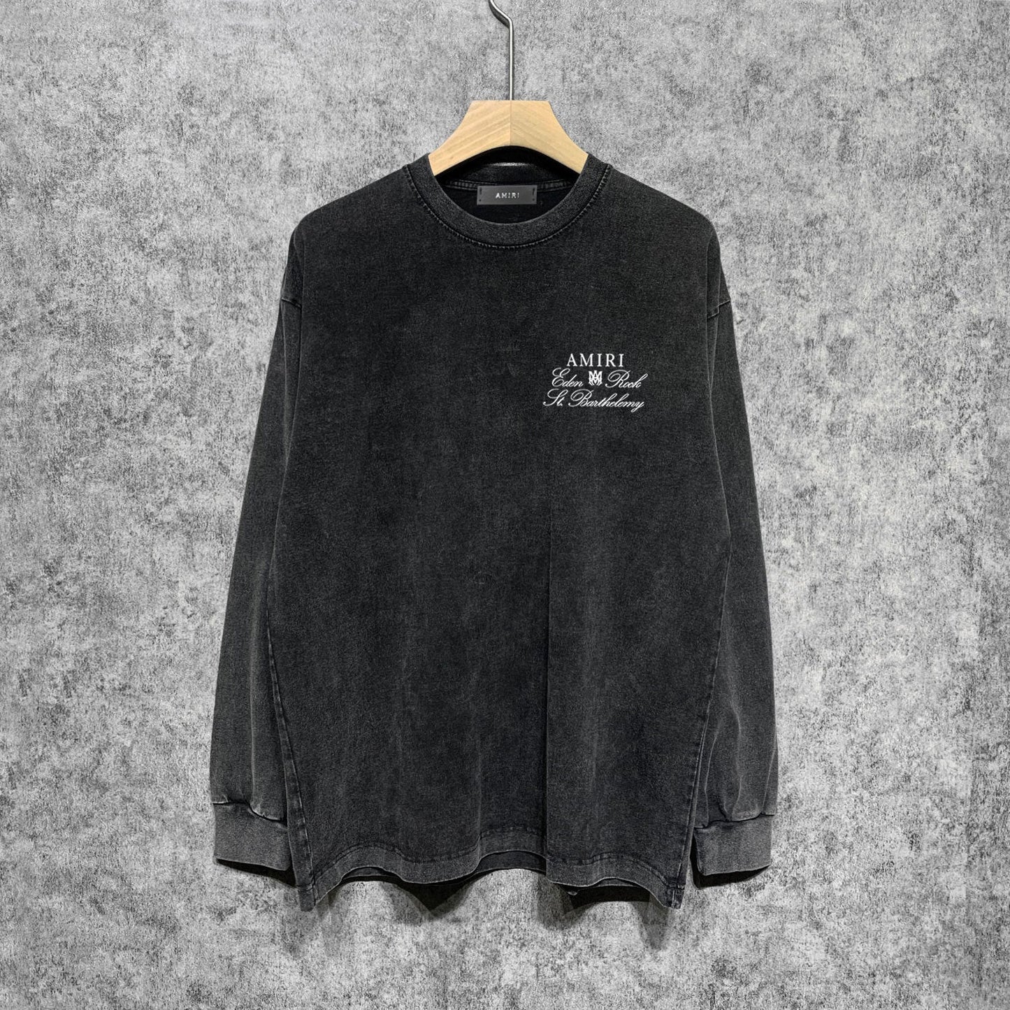 Amiri Long Sleeve Shirt Vintage T Shirt Washed and Worn Vintage Long Sleeve T-shirt