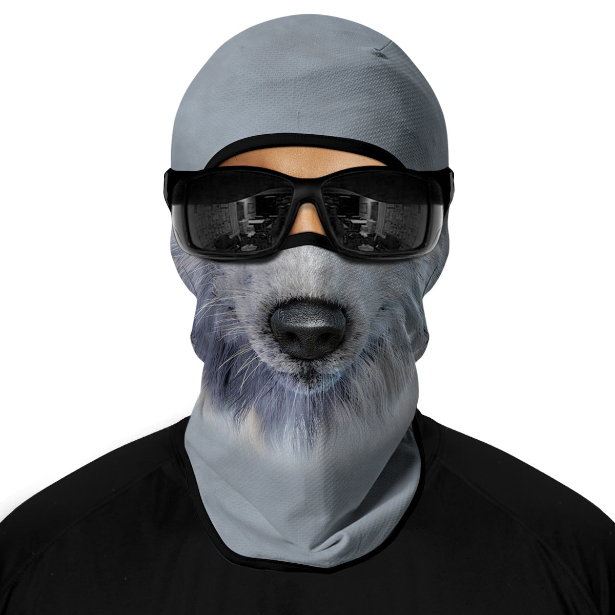 Cycling Windproof Hood Ice Silk Sunscreen Windproof 3D Headgear Men and Women