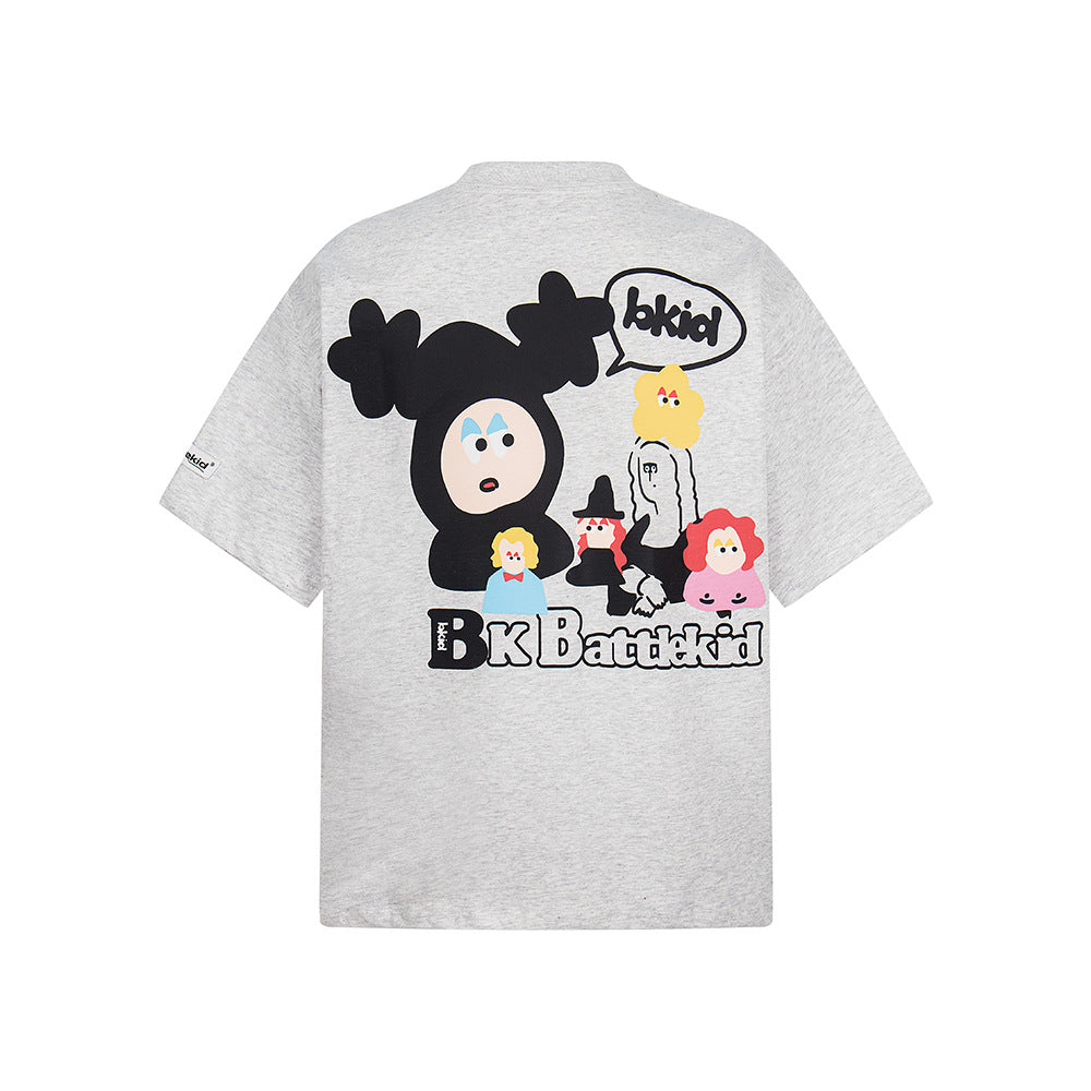 T shirt vintage usa loose round neck short sleeve t-shirt