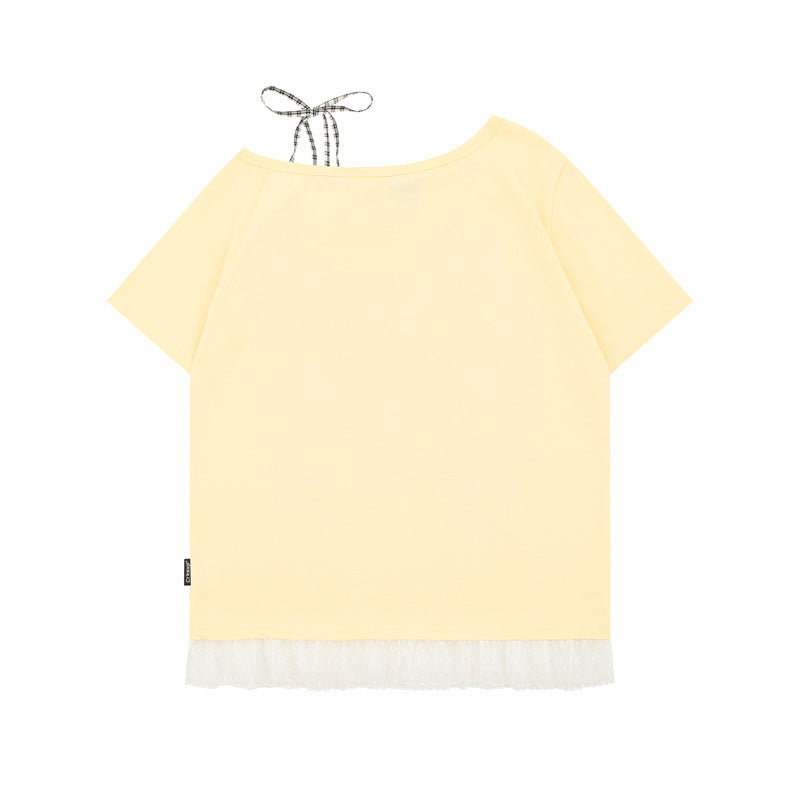 US drip outfits Summer Vintage Casual Loose Women Short Sleeve T-Shirts