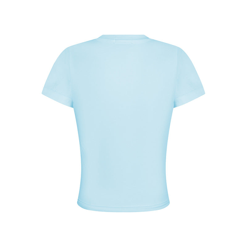 Casual Street Wear Summer Crew Neck Short Sleeve T-Shirt