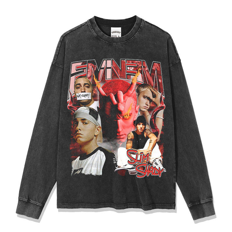 New york hip hop shop vintage hip hop EMINEM print short sleeve t-shirt