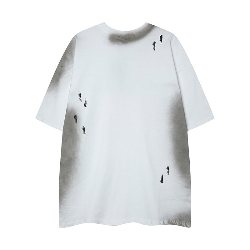Nyc 1990 Shirt Summer Casual Letter Print Loose Short Sleeve T-Shirt