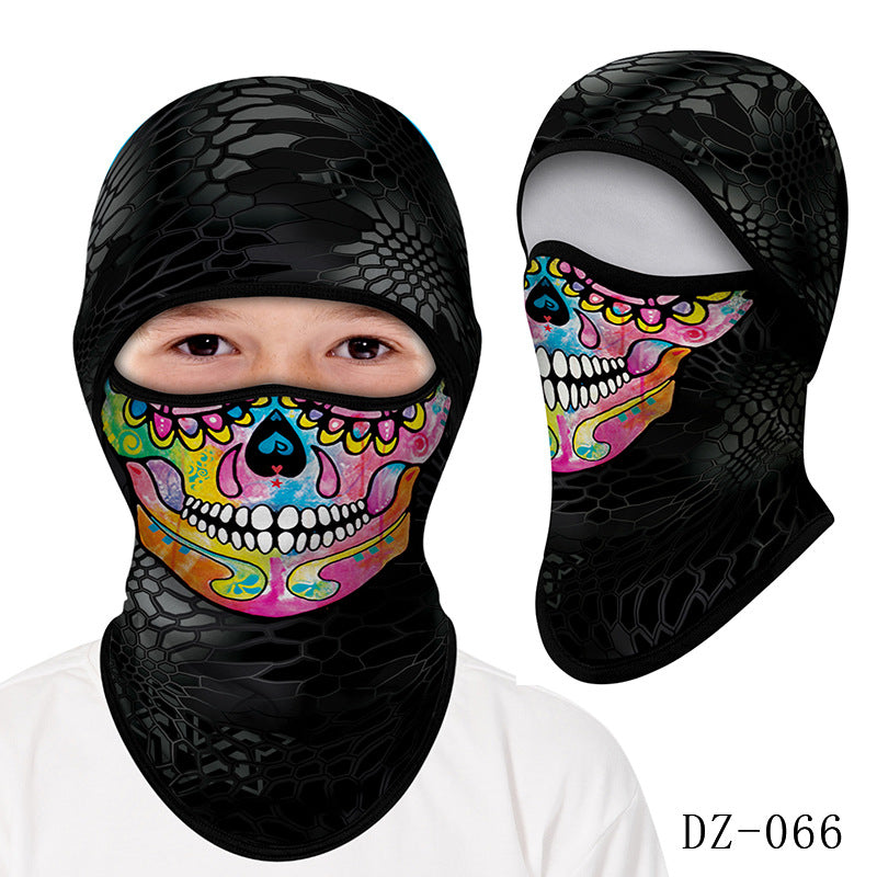 Cycling Windproof Hood Kids Mask Mountaineering Camping Beach Sun Protection