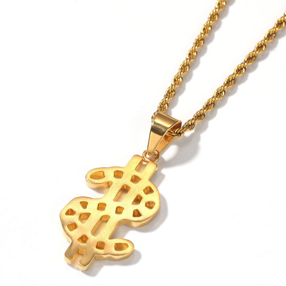 Jewelry Creative Cross Pendant Necklace Animal Cannabis rapper Dog Tags
