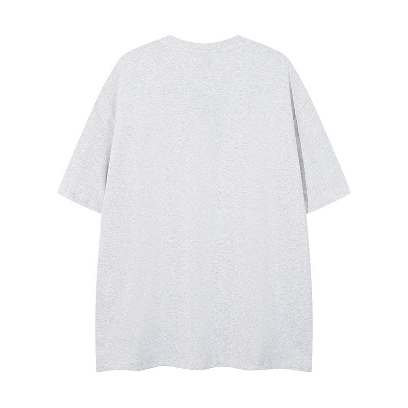 US drip outfits Summer Vintage Alphabet Print Casual Loose Short Sleeve T-Shirts