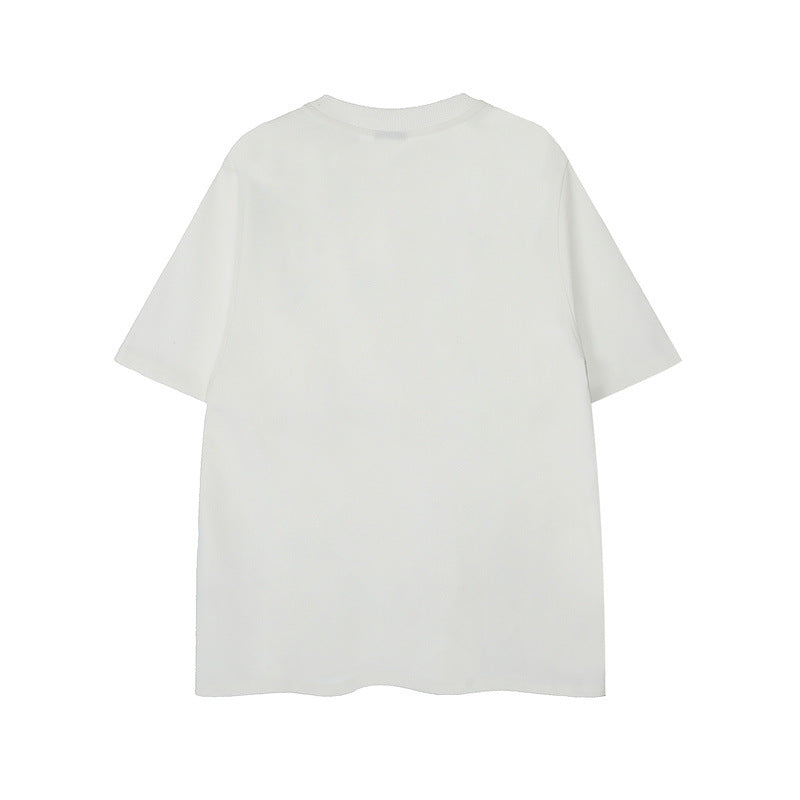 US drip outfits Summer Vintage Crew Neck Casual Loose Short Sleeve T-Shirts