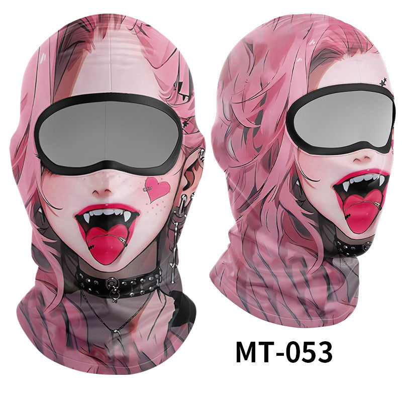 Cycling Windproof Hood Breathable Sunscreen Men's and Women's Ice Silk Fabric