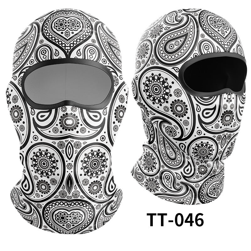 Cycling Windproof Hood Ice Silk Headgear Men's Lined Cap