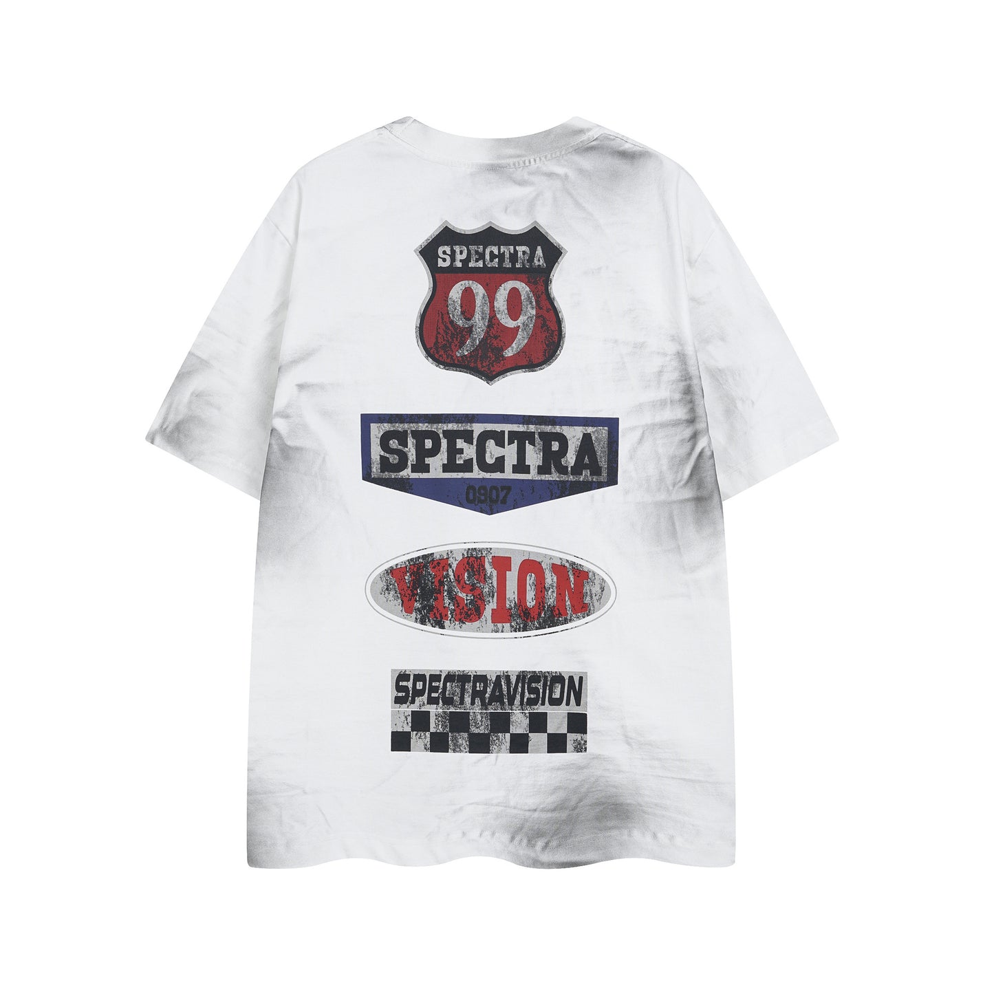 Retro Style Shirt For Men Summer Vintage Wash T-Shirt
