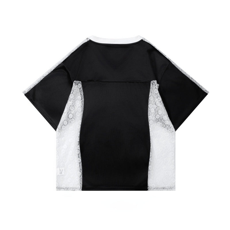 Camisetas streetwear Summer Vintage Alphanumeric Print Casual Loose Short Sleeve T-Shirt