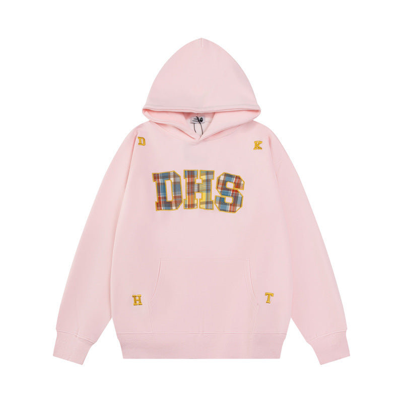 Streetwear Hoodie Embroidered Hooded Sweater Vintage Loose Hoodie