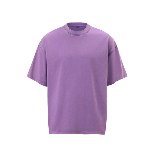 Stone Wash T shirt Old Wash T-shirt Short Sleeve Loose oversize