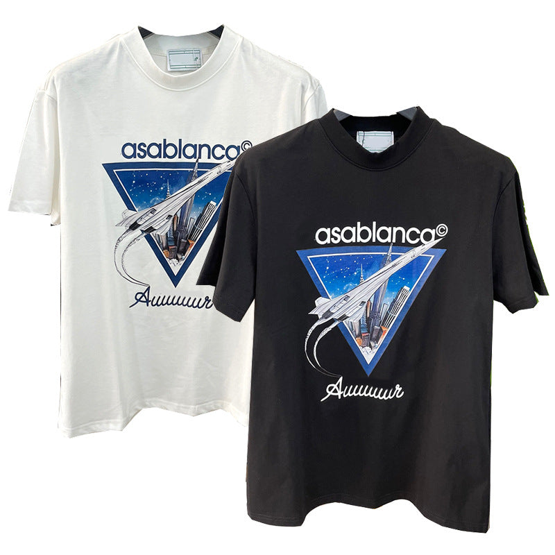 East Coast Shirts Summer Casual Crew Neck Short Sleeve Men's T-Shirt Top