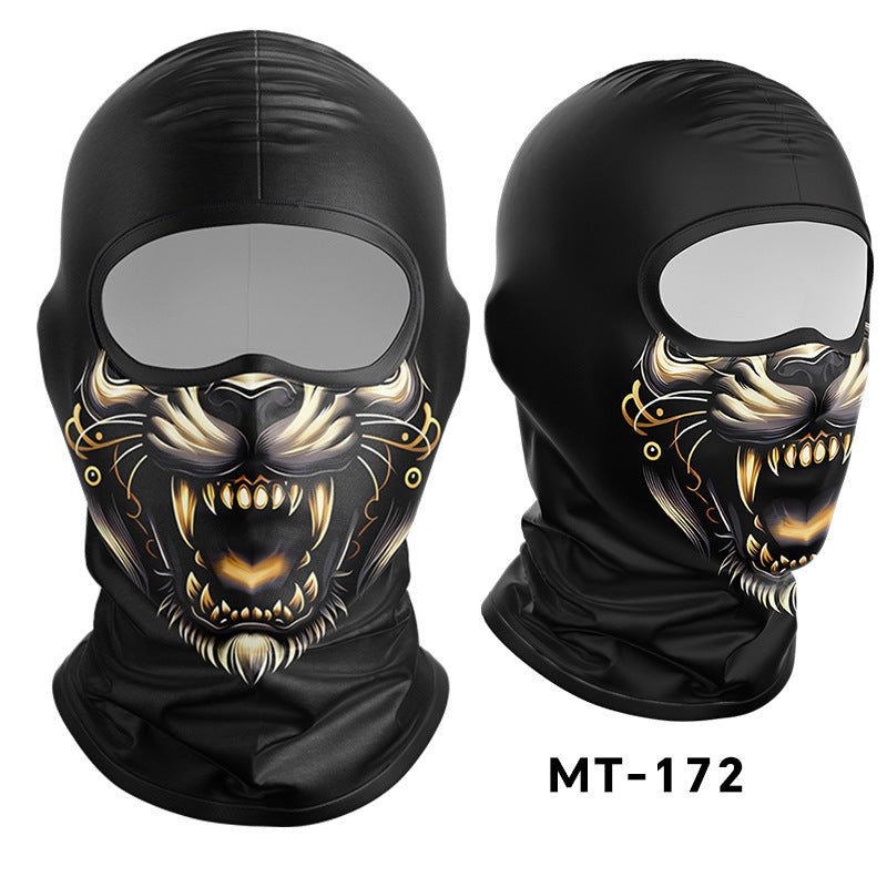 Cycling Windproof Hood Sunscreen Ice Silk Fabric