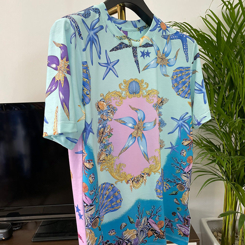 East Coast Shirts 3D Digital Print Men's Crew Neck Short Sleeve T-Shirt