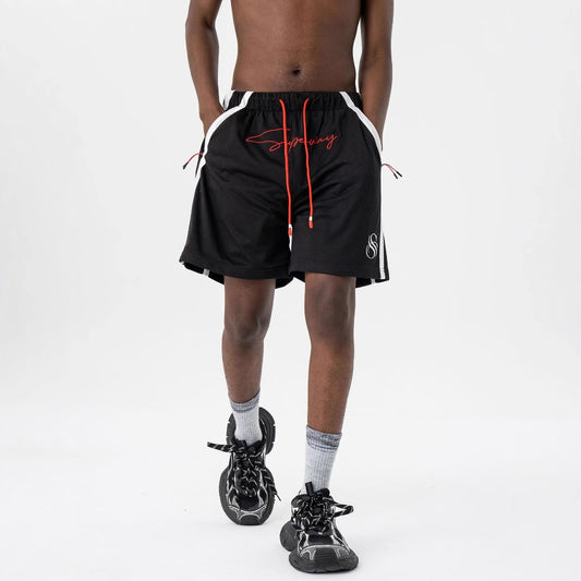Vintage 90s Hip Hop Clothing Summer Shorts Quick Drying Mesh Casual Sweatpants