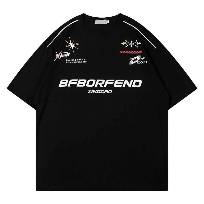 Racing oversized t shirt racing oversized short sleeve t-shirt