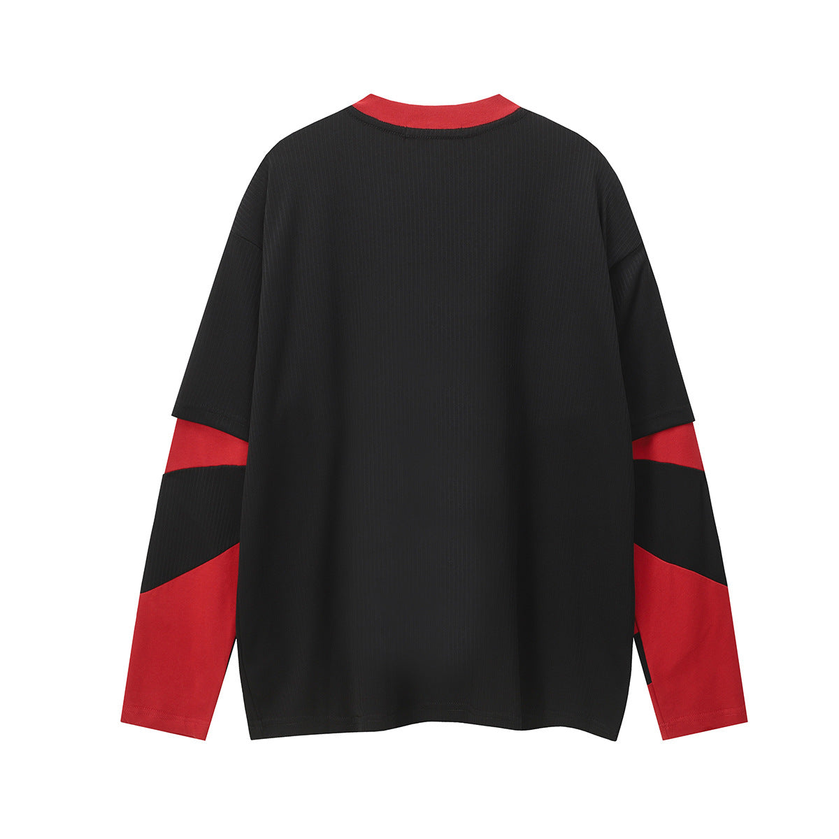 Unisex long-sleeved shirt autumloose color matching