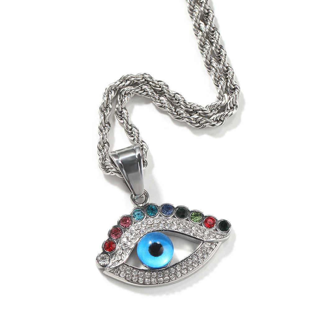 Jewelry Diamond 'Blue Eye' Necklace St. Valentine's Spectrum