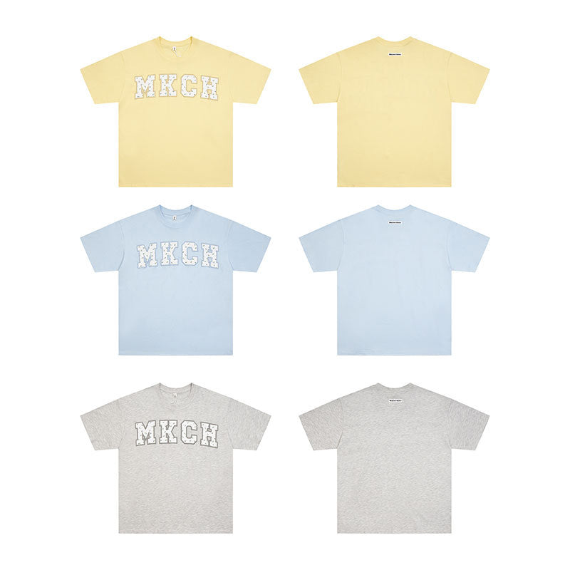 Marcas De Streetwear Summer Loose Short Sleeve T-Shirt Couple Casual Top