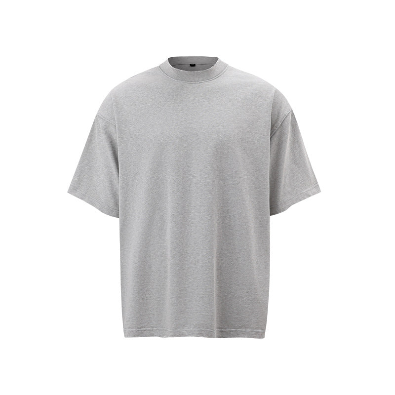 Stone Wash T shirt Old Wash T-shirt Short Sleeve Loose oversize