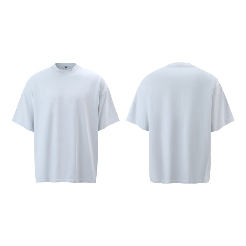 Stone Wash T shirt Old Wash T-shirt Short Sleeve Loose oversize